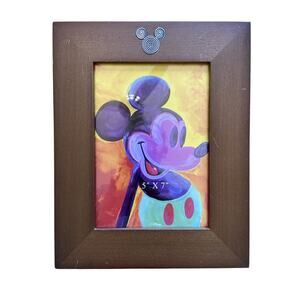 Disney Parks Frame Holds 5” x 7” Photo Metal Spiral Mickey Mouse Ears